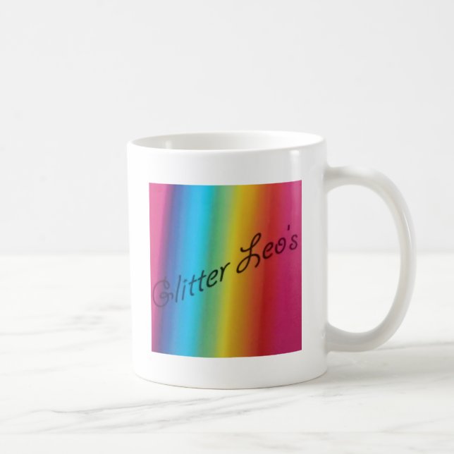 Caneca De Café Glitter Leo's (Direita)