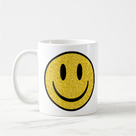Caneca De Café Glitter Smile Face