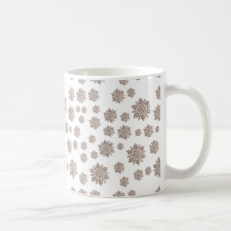 Caneca De Café Glitter Snowflakes
