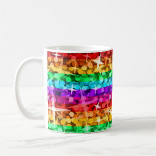 Caneca De Café Glitz Rainbow mug