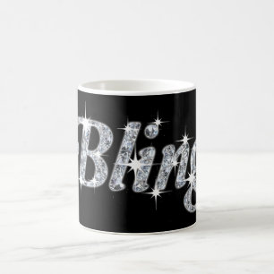 Caneca De Café Gliz & Glam Faux Diamond 'Bling' Design