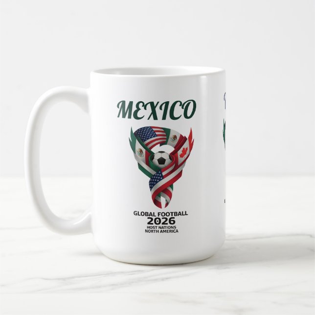 Caneca De Café Global Football North America 2026  (Esquerda)