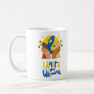 Caneca De Café Global Unite Para A Ucrânia