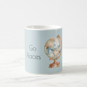 Caneca De Café Globo Mundo Ir Lugares