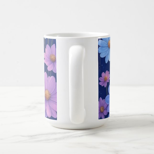 Caneca De Café "Glóbulos Galácticos Florais" (Alça)
