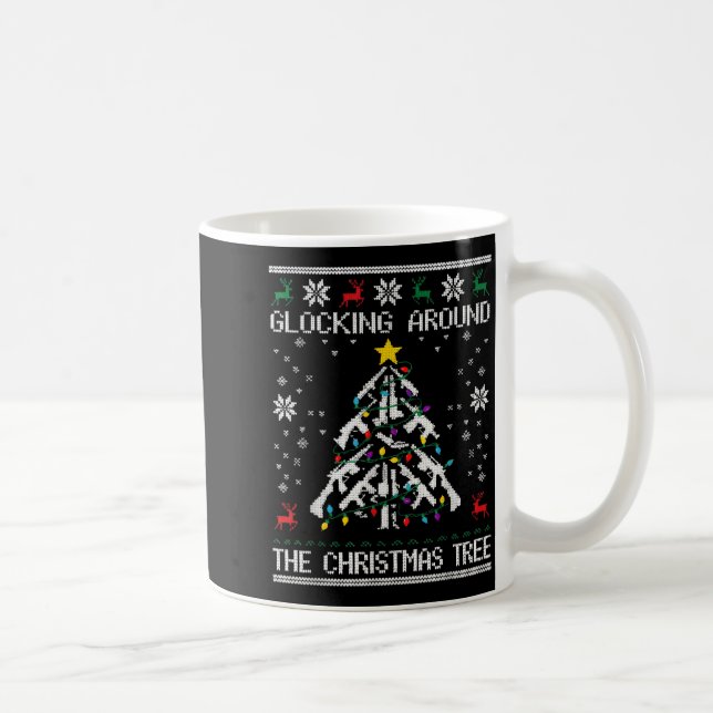 Caneca De Café Glocking Around The Christmas Tree Ugly Christmas  (Direita)