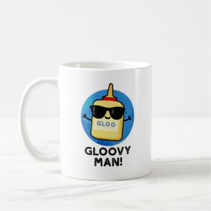 Caneca De Café Gloovy Man Funny Super Glue Pun