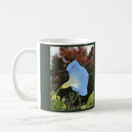 Caneca De Café Glória-da-Manhã Azul de Outono