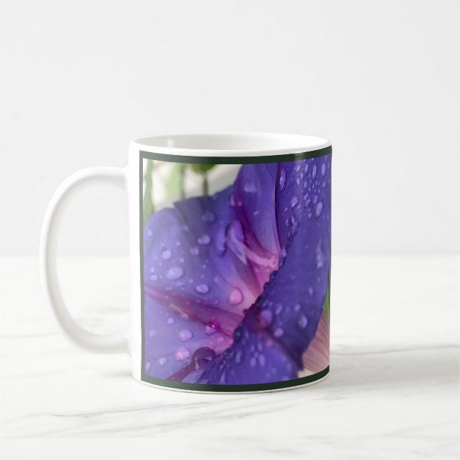 Caneca De Café Glória-da-manhã Gota de Orvalho Roxa (Esquerda)