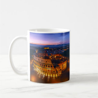 Caneca De Café Glória Dourada do Coliseu Romano