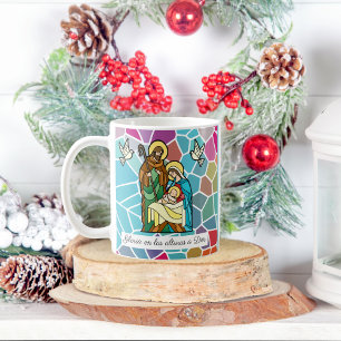 Caneca De Café Glória Espanhola a Deus nas Alturas Personalizada