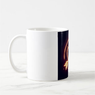Caneca De Café glowing image of a heart with cupid's arrow