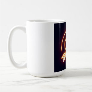 Caneca De Café glowing image of a heart with cupid's arrow