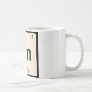 Caneca De Café Gn - Gnocchi Química Símbolo da Tabela Periódica