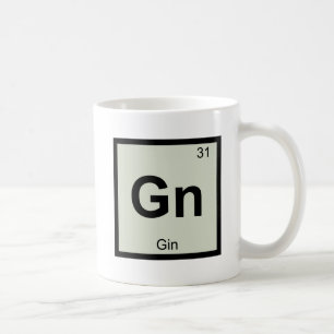 Caneca De Café Gn - Símbolo de Mesa Periódica de Química de Gi