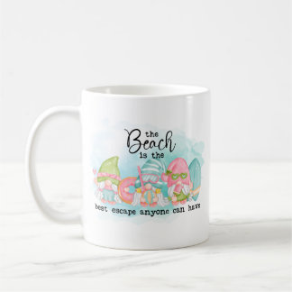 Caneca De Café Gnome Beach