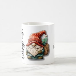 Caneca De Café Gnome design de Natal mais fresco