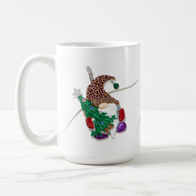 CANECA DE CAFÉ GNOME DIVERTIDO MUG PARA NATAL/TODO O ANO (Esquerda)