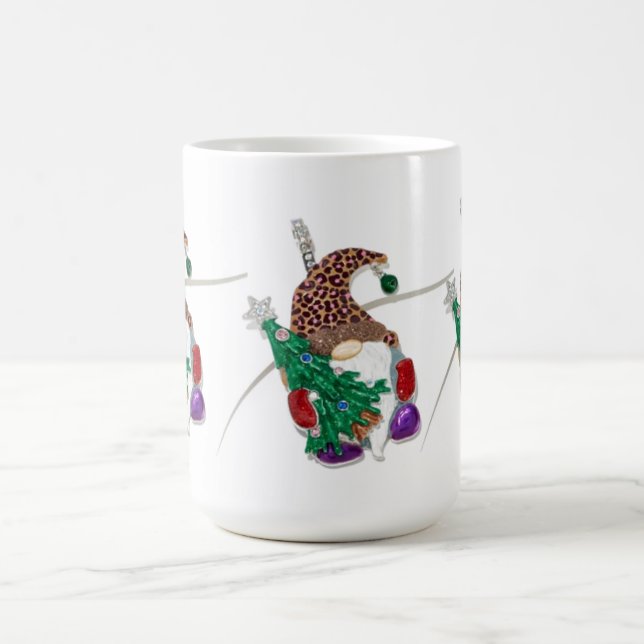 CANECA DE CAFÉ GNOME DIVERTIDO MUG PARA NATAL/TODO O ANO (Centro)
