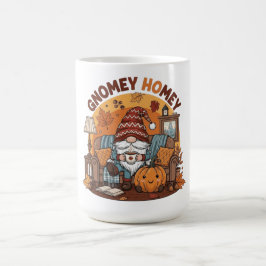 Caneca De Café Gnome no design de abóbora sazonal doméstico