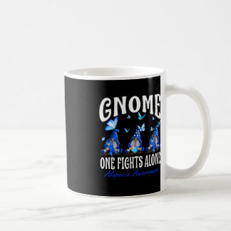 Caneca De Café Gnome One luta sozinho Alopecia Consciência 1