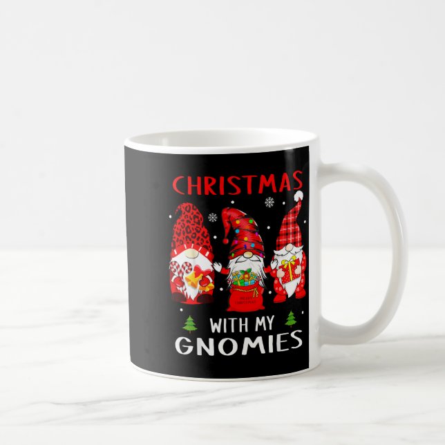 Caneca De Café Gnomes Christmas Family Leopard Funny Plaid Men Wo (Direita)