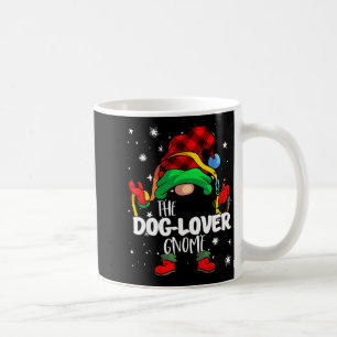 Caneca De Café Gnomo Amante de Cachorro Xadrez Vermelho de Búfalo