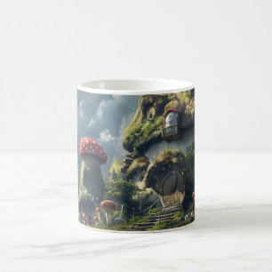 Caneca De Café Gnomo bonito, cogumelo