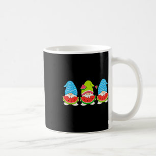 Caneca De Café Gnomo de Verão Comendo Uma Melancia Gnomos Natal 