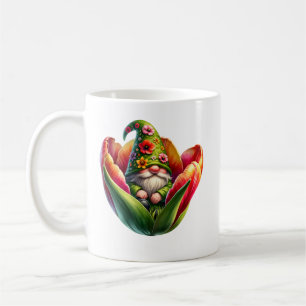 Caneca De Café Gnomo do Jardim de Aquarela Whimsic