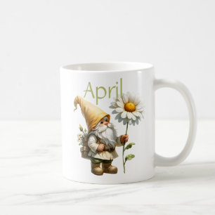 Caneca De Café Gnomo do Jardim do Mês de Nascimento Personalizado
