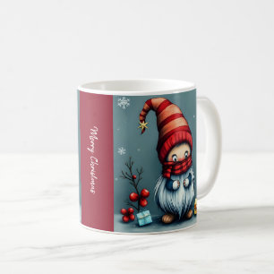 Caneca De Café Gnomo festivo aconchegante do natal em Disguise