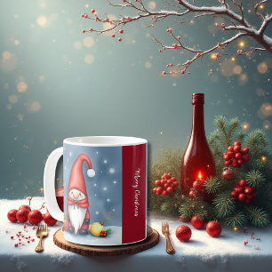 Caneca De Café Gnomo festivo aconchegante do natal em Disguise