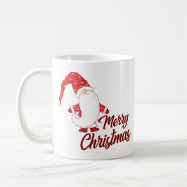 Caneca De Café Gnomo Fofo com Longa Barba Feliz Natal