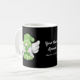 Caneca De Café Gnomo Gemini - Sinal de Astrologia Anjo Seu Nome