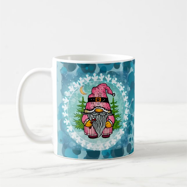 Caneca De Café gnomo Papai Noel  (Esquerda)