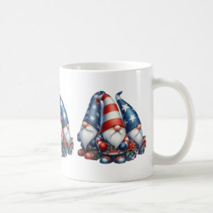Caneca De Café Gnomo Patriótico Coffee Mug