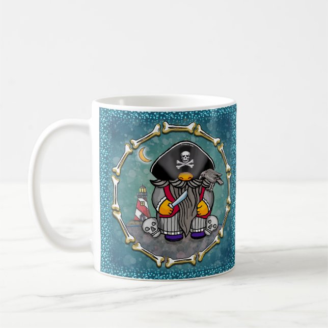 Caneca De Café Gnomo pirata  (Esquerda)