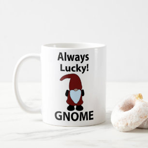 Caneca De Café Gnomo Sempre Sortudo Gnomo