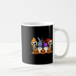 Caneca De Café Gnomo Skeleton preguiçoso Halloween Costume Bonito