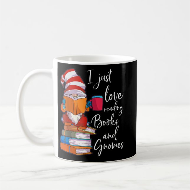 Caneca De Café Gnomo Women Girls Book Lover Club Gnomo L (Esquerda)