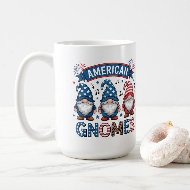 Caneca De Café Gnomos Americanos (Com Donut)