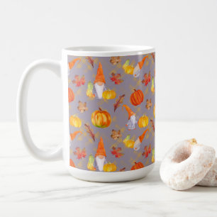 Caneca De Café Gnomos, Bompkins E Folhas De Água Caindo