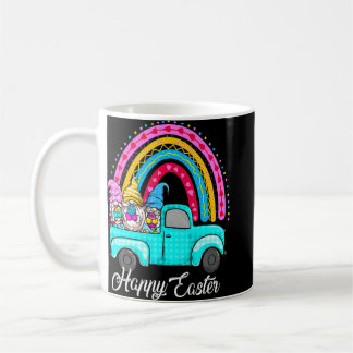 Caneca De Café Gnomos Bonitos Com Coelhinhos De Ovos Caminhão De