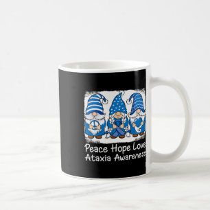 Caneca De Café Gnomos de Apoio à Ataxia Com Fita Azul Conscientiz