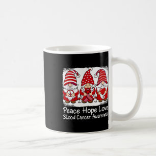 Caneca De Café Gnomos de Apoio ao Câncer de Sangue Com Fita Verme