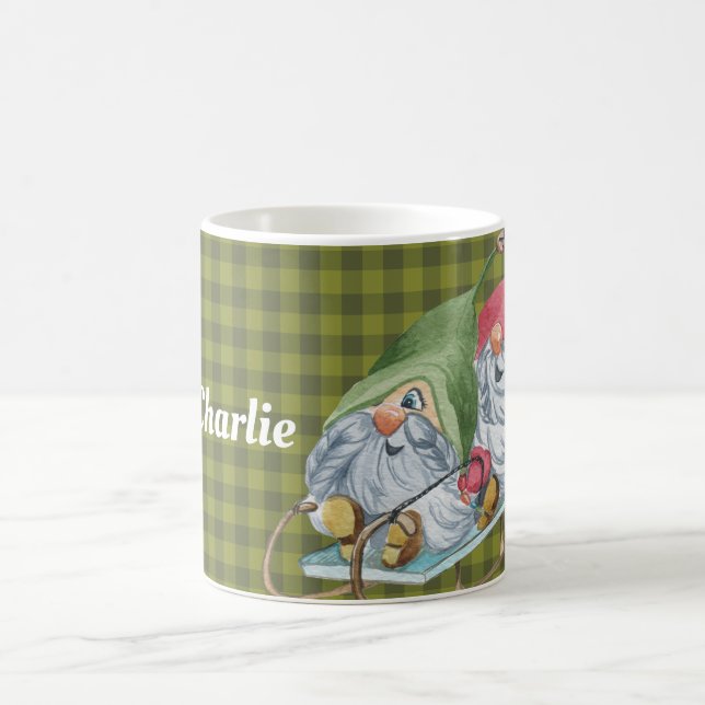 Caneca De Café Gnomos de Brincadeira Personalizados (Centro)