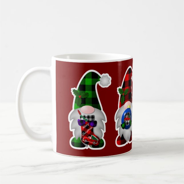 Caneca De Café Gnomos de Natal (Esquerda)