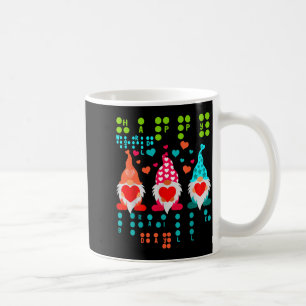 Caneca De Café Gnomos Felizes do Dia dos Namorados em Braile – Co