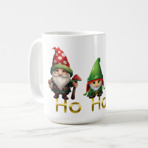 Caneca De Café Gnomos Ho Ho Ho Natal
